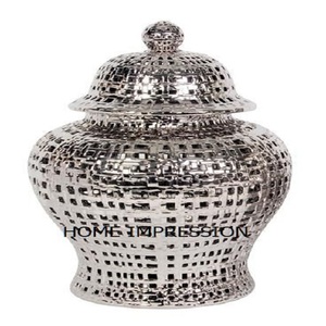 Tarro de jengibre multiusos Coral de Metal martillado, tarro de jengibre de Metal pulido con espejo hermoso de lujo fundido a mano para Decoración de cocina - Product Image 3