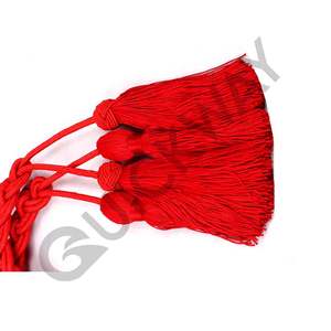 Cordón de Sacerdote QUICK WAY INDUSTRIES al por Mayor con Borlas Planas Rojas OEM, Cinturón Religioso para Sacerdotes - Product Image 6