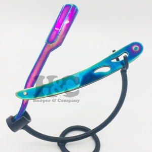 Nouveaux rasoirs Logo privé poignée pliante rasoir Style japonais hommes barbe coupe rasage rasoir support durable vison droit - Product Image 1