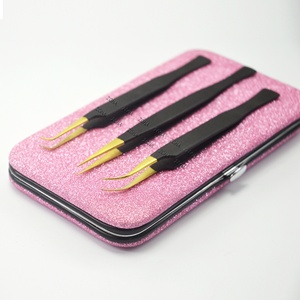 Étui magnétique personnalisé, parfait pour ranger les pinces à extensions de cils, pinces à cils en acier inoxydable, kit de pinces à cils scintillantes en gros - Product Image 5