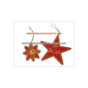 Hand Embroiderr Christmas Hanging Ornament - Product Image 1