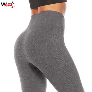 Leggings de yoga pour femmes, taille haute, vintage, tissés, respirants, grande taille, fabriqués en polyester - Product Image 5