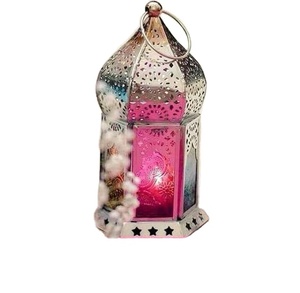 Linternas metálicas modernas hechas a mano para la decoración del hogar para cenas con velas y celebraciones navideñas - Product Image 1