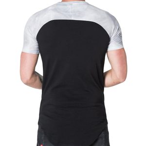 T-shirts à manches courtes pour hommes personnalisés OEM Design solide Streetwear d'été décontracté col en O coton Logo personnalisé de haute qualité respirant - Product Image 5