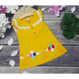 Vestido de verano para niñas, Top con falda, vestido de niña estampado para exportación a granel - Product Image 1
