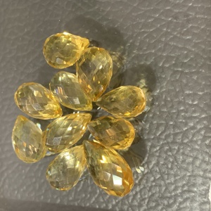 อัญมณีสีเหลืองมะนาวเจียระไนจากธรรมชาติที่มีคุณภาพสูงเครื่องประดับเพชรสีเหลืองแบบหลวมทำจากการรับรอง IGI GIA ขนาด9มม. 20มม. - Product Image 6