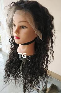 Perruque Lace Frontal wig 100% naturelle malaisienne, cheveux Remy vierges non traités, à cuticule alignée, provenant du vendeur indien, pour femmes africaines - Product Image 3