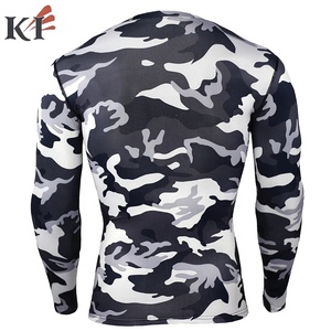 KEVEN IMPEX KI-CS-9802 เสื้อแขนสั้นคอกลมสำหรับผู้ชาย ลายพรางเต็มตัว พิมพ์ลายด้วยความร้อน ผลิตจากโพลีเอสเตอร์/สแปนเด็กซ์ แบบรัดรูป - Product Image 6