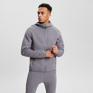 Chándal de gimnasio en blanco para hombre, conjunto de chándal de algodón negro para correr, venta al por mayor - Product Image 3