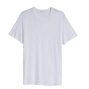 T-shirt col rond en fibre de bambou pour homme T-shirt à épaules peignées et ample pour couple 220 GSM T-shirts personnalisables coupe régulière pour la rue - Product Image 1
