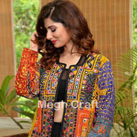Veste Patchwork Kutch - Veste Banjara Multicolore de Créateur - Vêtement Ethnique pour Femmes Navratri