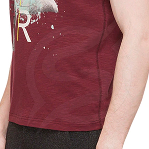 T-shirt de sport pour homme, personnalisé, décontracté, haute qualité, col rond, style vintage, logo personnalisé, quantité OEM, polyester/coton, séchage rapide - Product Image 4
