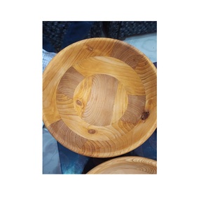 Cuenco de madera Natural para ensalada de Acacia, juego redondo para servir comida, tamaño personalizado y una sola pieza, precio bajo - Product Image 1