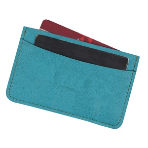Nouveau porte-cartes en cuir véritable fait à la main étui à cartes à pochette mince personnalisable - Product Image 2