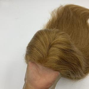 Peluca de cabello humano brasileño para mujeres negras, pelo de encaje de alta calidad con cutícula natural y color negro, precio al por mayor - Product Image 1