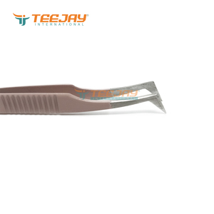 แหนบต่อขนตา TEEJAY ELT-390 สีชมพูอ่อนเคลือบผง รุ่น L Boot Volume ด้ามจับตรง ขนาด 12 ซม. พร้อมปลายแหนบ - Product Image 3