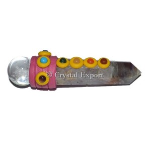Varitas tibetanas de Obelisco, amatista, mejor Saler de amatista, chacras tibetanas - Product Image 1