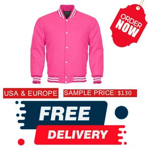 Chaqueta Varsity de lona para hombre Suéter de Chicago con diseño de letras personalizable para invierno - Product Image 6