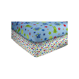 Prix de gros Drap de lit de bébé en coton biologique draps de lit de bébé unique literie pour lit de bébé garçon - Product Image 1