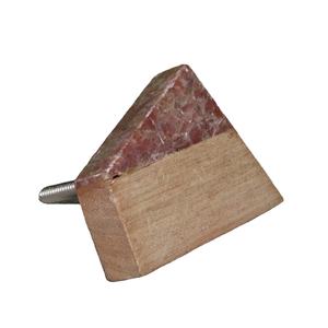 Bouton de meuble en bois marbre et brun meubles de salon meubles décoratifs pour la maison bouton de porte bouton de tiroir exportateur - Product Image 3