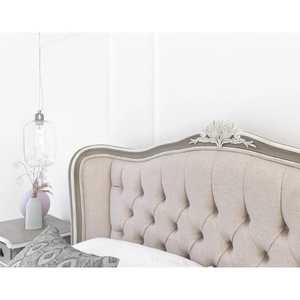 Muebles de dormitorio de madera tallada doble de lujo francés Diseños de cama blanda de madera maciza para uso doméstico - Product Image 3