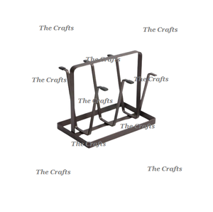 ที่วางแก้วสีดำทำจากเหล็กหล่อที่ใส่แก้วรูปทรงและขนาดพิเศษสำหรับตกแต่งงานแต่งงาน - Product Image 1