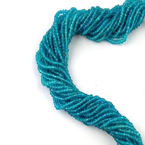 De apatita de piedras preciosas Rondelle cuentas - Product Image 2