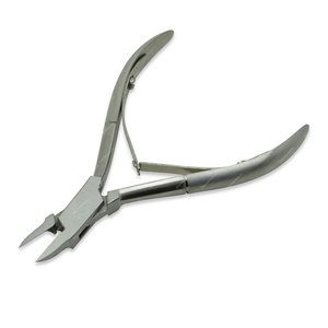 Pince à cuticules professionnelle en acier inoxydable Sharpinst 4cm argent avec logo personnalisé et emballage de sac pour extensions de cheveux - Product Image 2