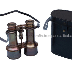 Jumelles en cuivre Antique du conducteur nautique, 5 pièces, avec étui en cuir, CHMN432 - Product Image 4