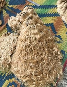 Cheveux humains bon marché de qualité 12 paquets de cheveux blonds bruts avec fermeture frontale vendeur de cheveux naturels haut de gamme droit ondulé bouclé double - Product Image 6