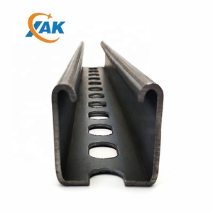 Xak mới đến tùy chỉnh cán nguội hình thành unistrut thép đục lỗ C kênh rãnh thanh chống hồ sơ - Product Image 1