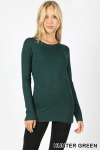 OEM Design Womens Custom T Shirt Crew Neck Long Sleeve Cotton Stretch <b>Top</b> Wholesale Price with Custom Printing Methods Service - Product Image 5