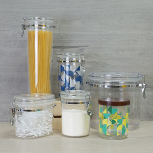 [Holar] Almacenamiento de cocina hecho en Taiwán, juego de recipientes acrílicos transparentes para alimentos de 1800ml con tapa hermética - Product Image 6