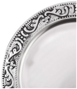 Placa de carga redonda de buena calidad, cargador de Metal y plato de servicio, nuevo diseño, precio al por mayor - Product Image 2