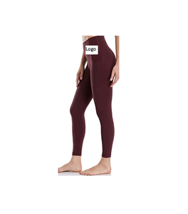 Women's High Waisted Yoga <b>Leggings</b> 85% <b>Polyester</b> 15% Spandex Soft Lightweight Fitness High Waisted Gym Yoga <b>Leggings</b> for Womens - Product Image 4