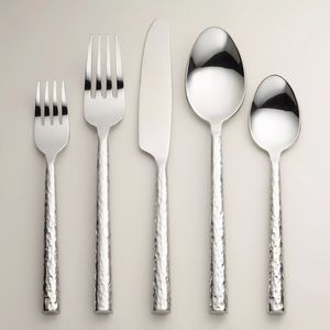 Ensembles de couverts en acier inoxydable plaqué argent de haute qualité avec poignée en résine ensemble de couverts de luxe de designer en couverts vaisselle - Product Image 5