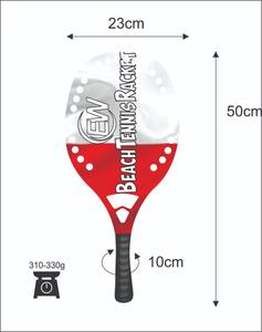 ไม้ตีเทนนิสชายหาดไม้พายชายหาดทำจากคาร์บอนที่กำหนดเอง/ไม้พาย Padel พร้อมโลโก้และการผสมสีของคุณ - Product Image 4