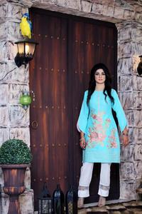 Shalwar Kameez et Kurti brodés de haute qualité en coton, lin et viscose, nouveaux modèles 2023 pour femmes indiennes et pakistanaises - Product Image 3