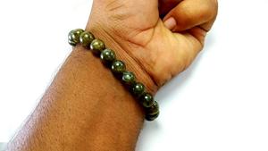 Pulsera de alta calidad, cuentas de cristal de labradorita, piedra preciosa de cristal, joyería de moda para hombres y mujeres, regalo, meditación energética - Product Image 5