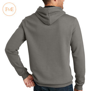 Sweat à capuche d'hiver pour homme en molleton 100 % polyester, impression numérique, cordons contrastants, poche avant - Product Image 2