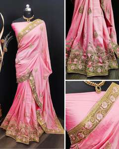 Kanchipuram Sarees Vêtements de fête en soie Mariage Indien Dernier créateur Femmes Porter Sari Avec Blouse Banarasi Coton Soie Tissus Doux Ethnique - Product Image 4