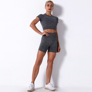 Ropa de Fitness y yoga para mujer, trajes de entrenamiento y ejercicio con material de la mejor calidad, sujetador de alta elasticidad y pantalones cortos - Product Image 2