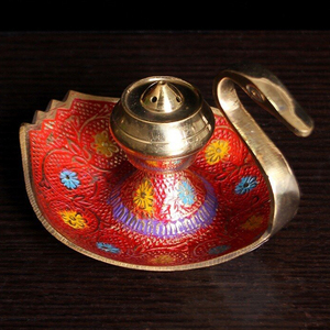 กระถางธูปเคลือบสีสำหรับใช้ทางศาสนา - Product Image 1