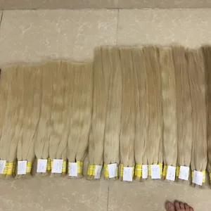 Beste Prijs Handgebonden Inslag Human Hair Extensions Onzichtbaar Top Vietnam Grade Cuticula Intact Haar Van Vietnam-Lijmloos