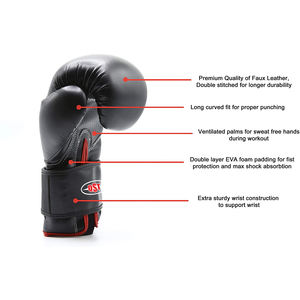 Vente en gros Gants de boxe en cuir Gants de boxe professionnels pour l'entraînement au combat de kickboxing Équipement d'origine Fabricants Services - Product Image 4