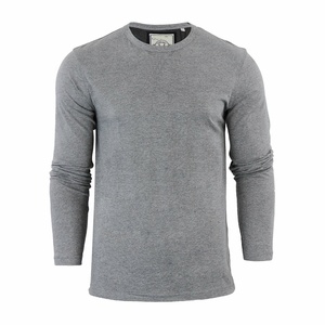 Camiseta Básica Lisa de Manga Larga para Hombre, Mezcla de Poliéster/Algodón, Paquete Múltiple Surtido/Aleatorio, Gruesa y Ecológica - Product Image 6