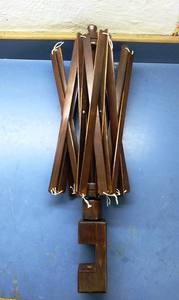 Outil de fil de parapluie à tricoter en bois de hêtre écologique simple coloré - Product Image 2