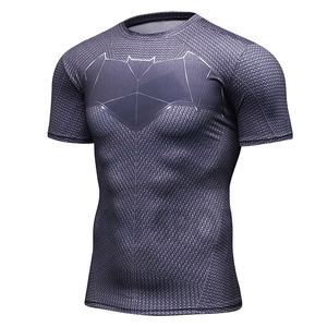 Camisa de compresión 100% poliéster, manga corta, venta al por mayor - Product Image 1