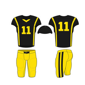 Conjunto de uniformes de fútbol americano de talla grande para jóvenes, ropa deportiva transpirable OEM y servicio personalizable del equipo S - Product Image 6