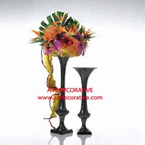 Vase à fleurs en métal de taille Standard 1 pièce, Pot de fleurs décoratif pour la maison et mariage pour fêtes de fiançailles - Product Image 6